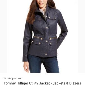 ISO Tommy Hilfiger Navy/Black Utility Jacket Sz Sm